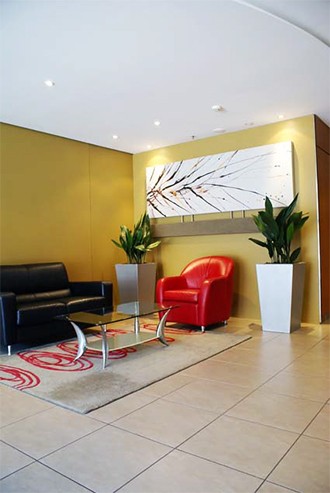 Plantscape design in office