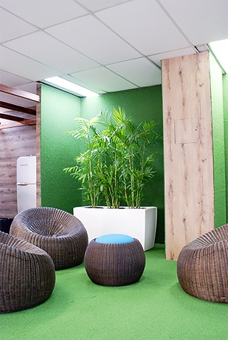 Beautiful plantscape design